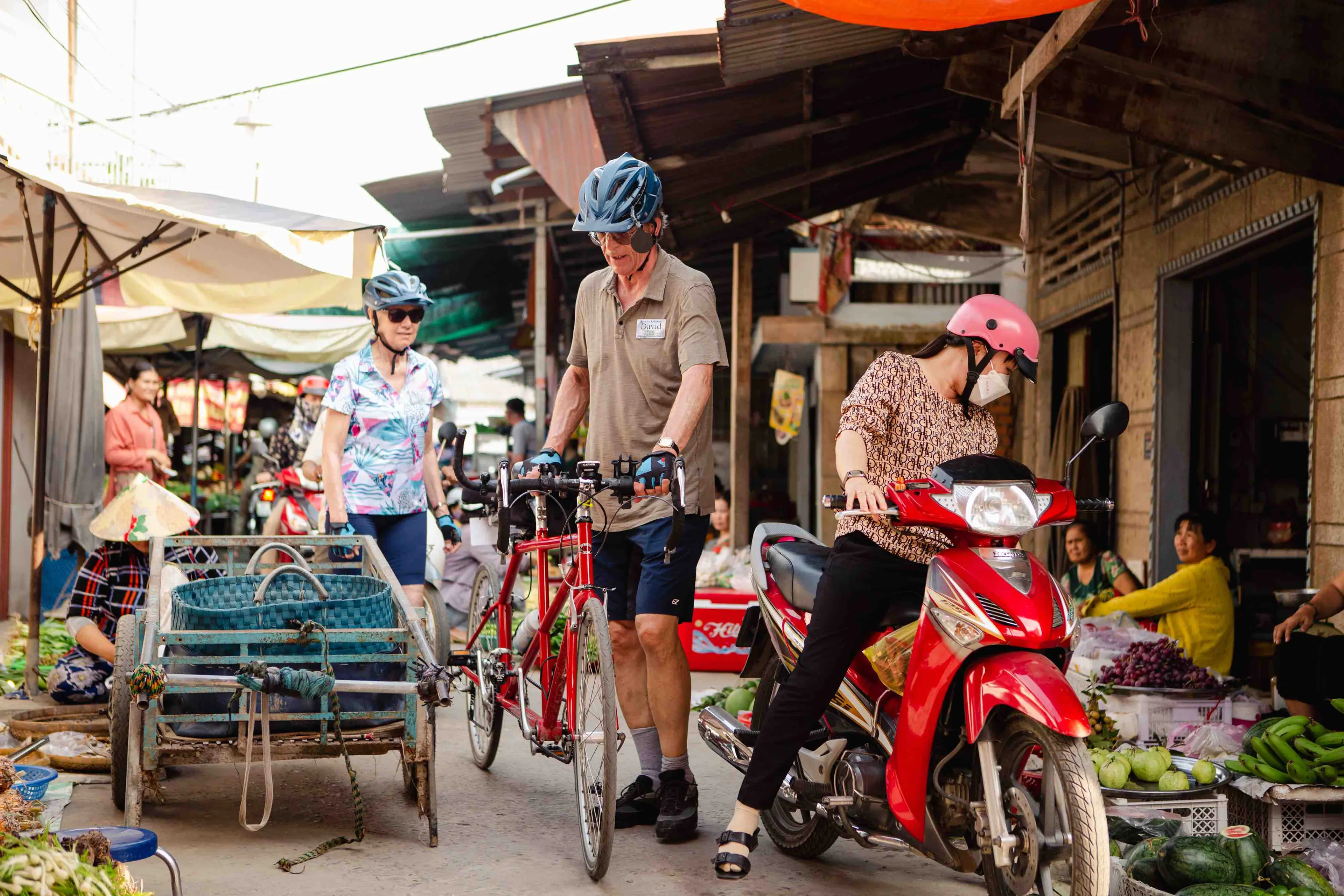 Mr Biker Saigon, Mekong Delta Bike Tours, Local Market