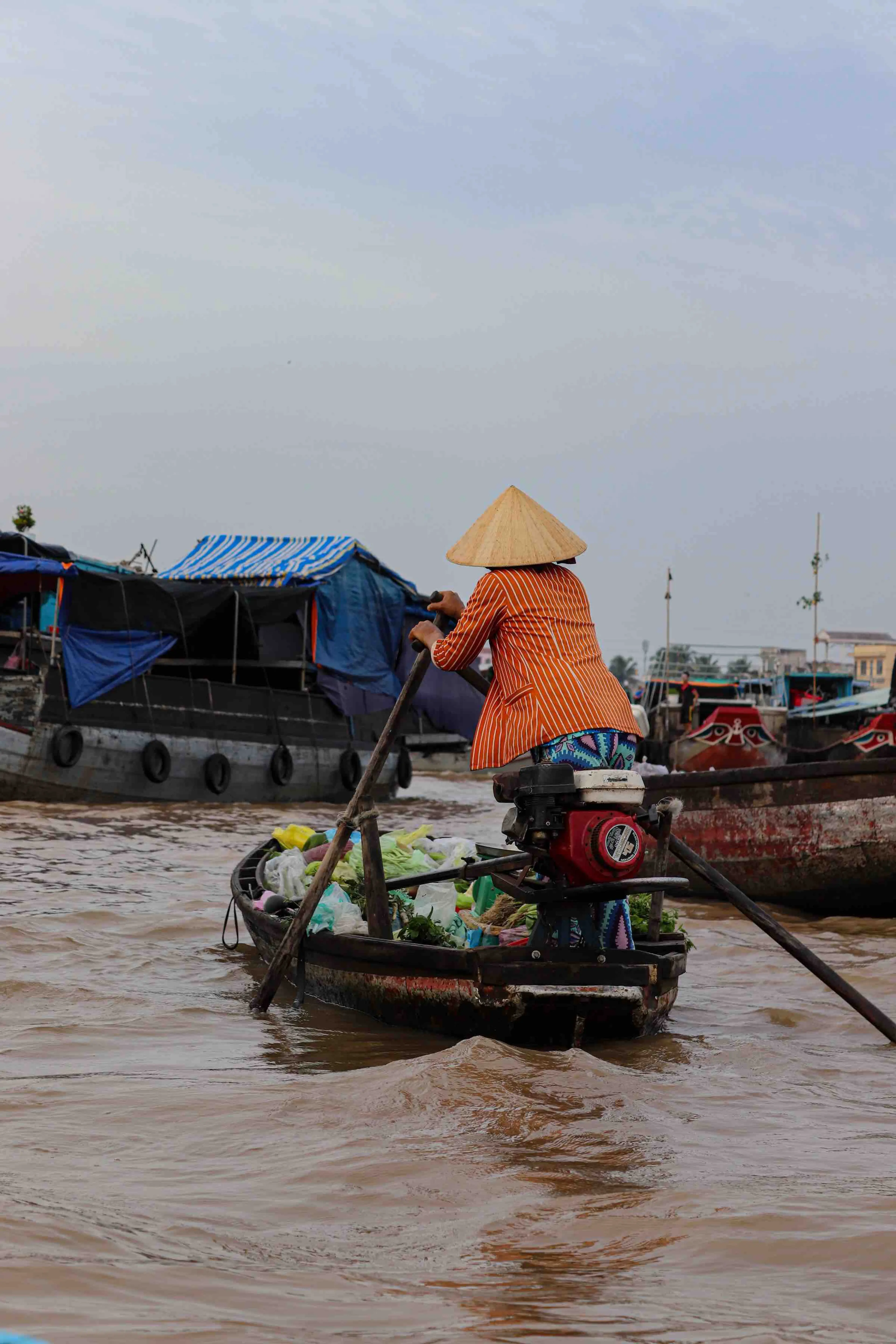 The Floating Market Is One Of Mekong Delta "Specialty"