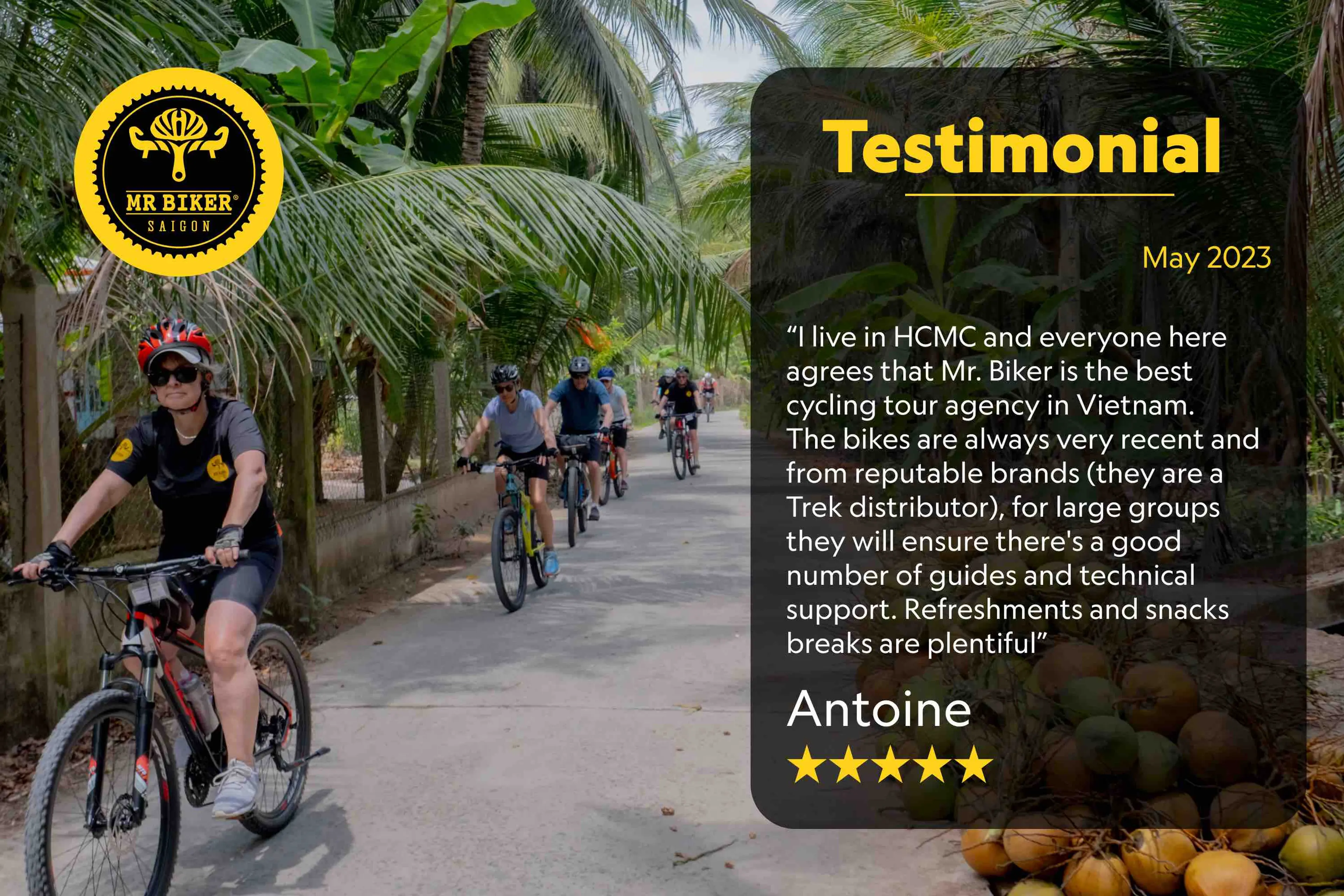 Mr Biker Saigon, Mekong Delta Cycling Tours Testimonial